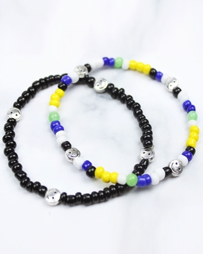 [SET] smile beads bracelet