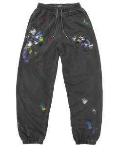 pigment painting jogger pants (charcoal)