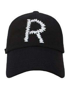 R logo overfit cap (black)