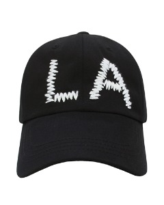 LA logo overfit cap (black)