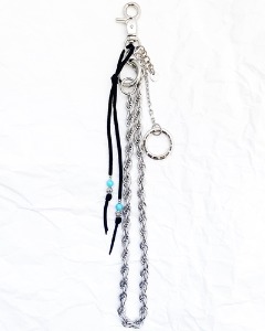 two way rope chain keyring