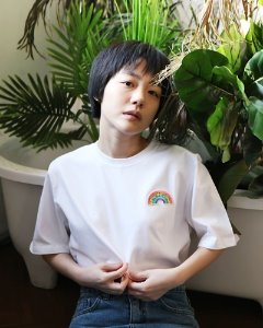 [SET] rainbow tshirt (2color)