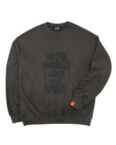 slogan sweatshirt (charcoal)