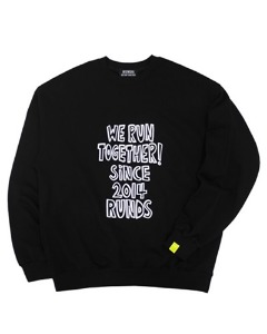 slogan sweatshirt (black)