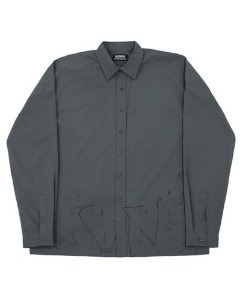 painting oversize shirt (charcoal)