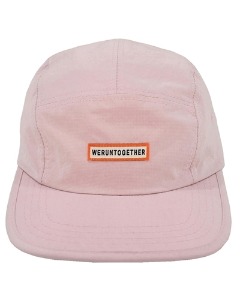 slogan camp cap (pink)