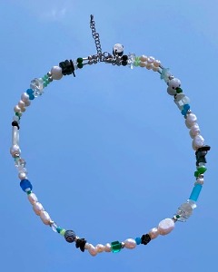ocean gemstone necklace