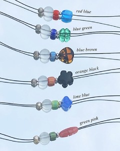 point beads necklace (6color)